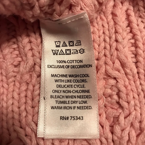 Gently Worn!! Girls Size 2T Pink Sweater Vest - Picture 5 of 5